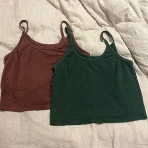 ARQ brown & green Crop Top/Bra Size XL